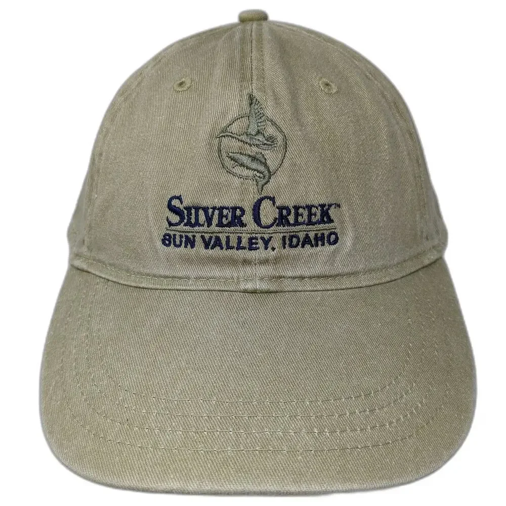 Ouray Sportswear Baseball Cap Beige One Size Sun Valley Idaho Silver Creek Hat